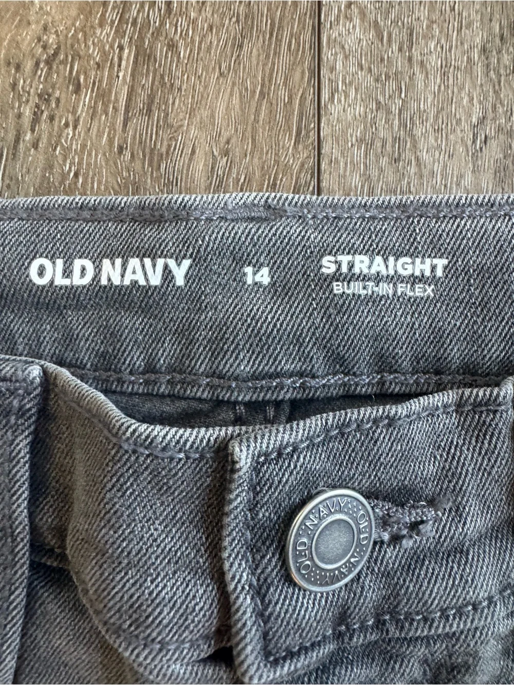 Old Navy Boy’s Straight Gray Denim Jeans Size 14